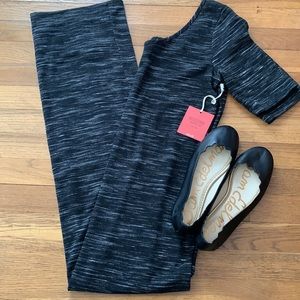 🕶️Mossimo Supply Co. black/cream long knit dress. Size M. NWT.